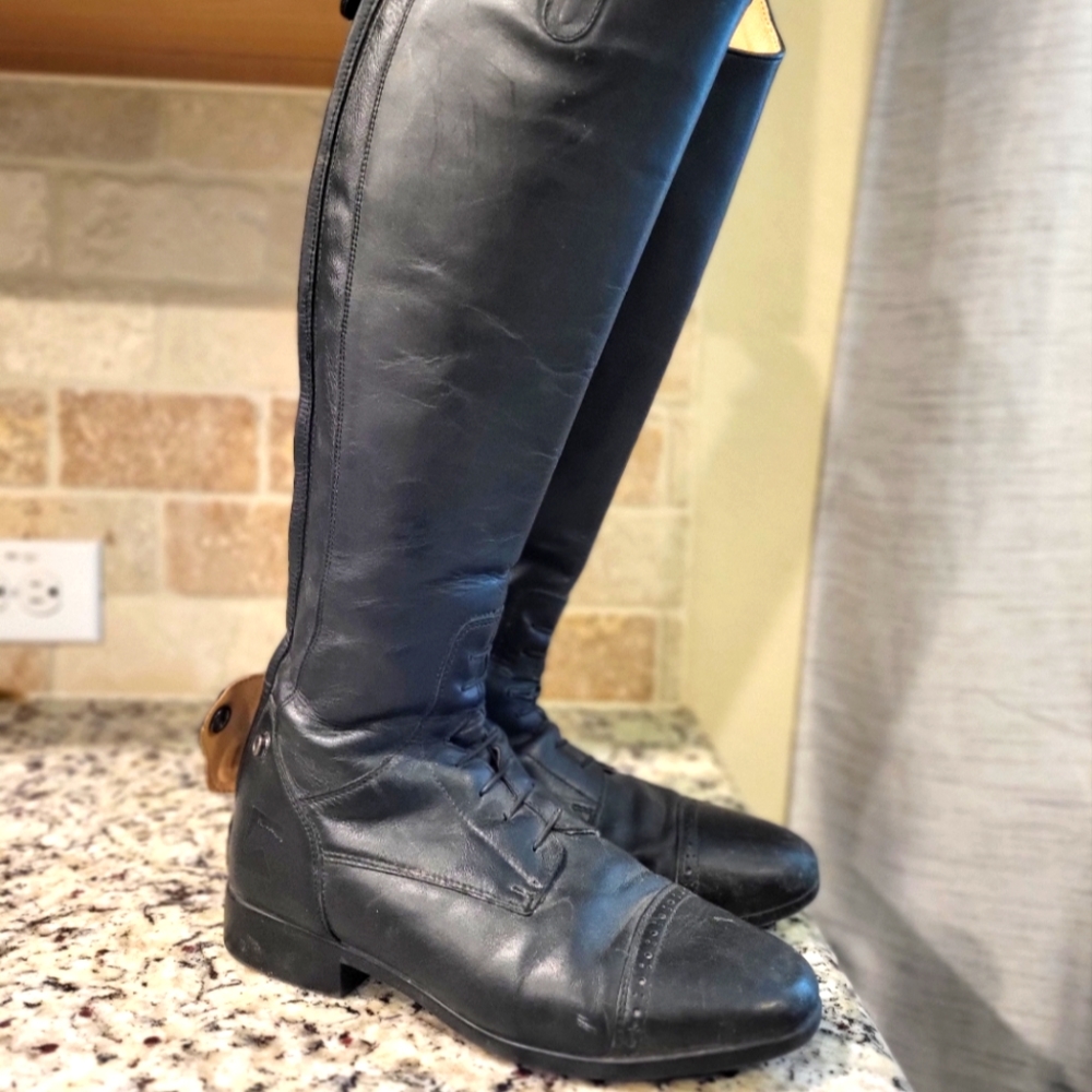 English Riding Boots The National Dover Saddlery Black Size 8.5 Tall
